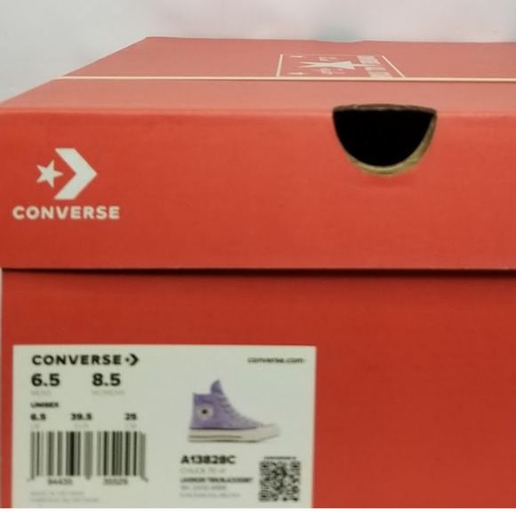 Converse Unisex Chuck 70 Hi Tops Women Size 8.5 Lavender Trek A13828C NWT - Picture 8 of 8
